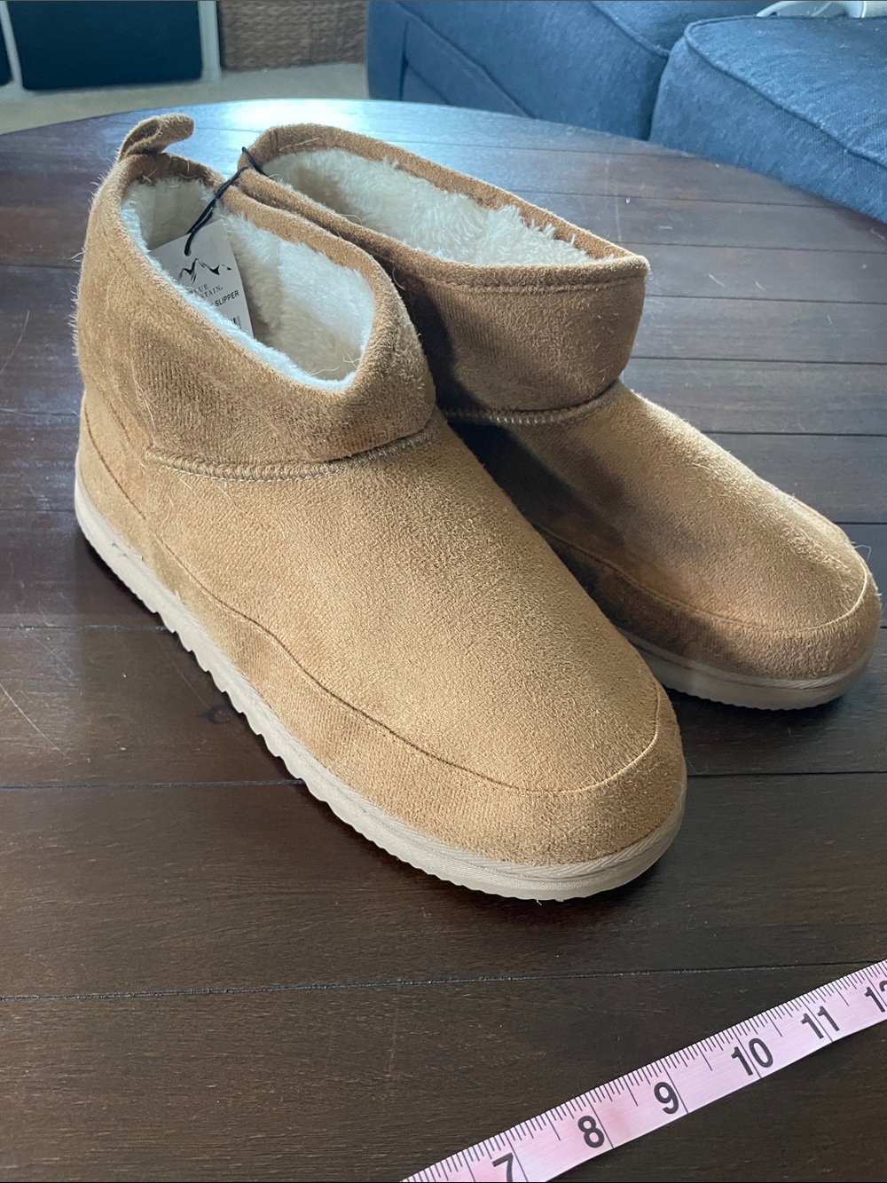 NWT Faux Suede Ankle Winter Boots - Tan